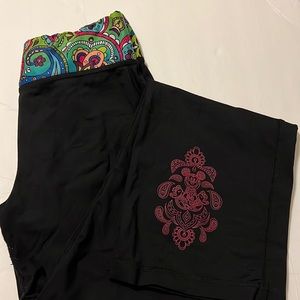 Disney park yoga Mickey pants flare